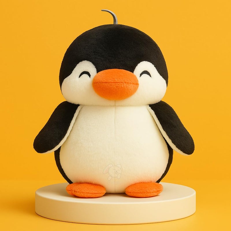 Storio Toy Plushie Super Soft Toys for Kids | Adorable Plush Soft Toys for Baby Boys and Girls Kids - Penguine Black & White (Black Penguine) - Image 1