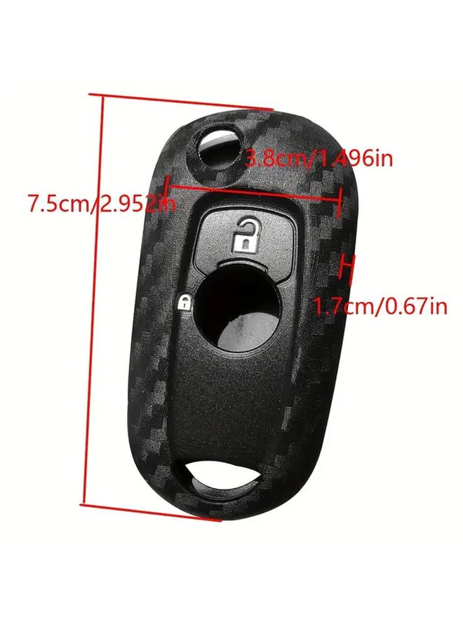 Black Silicone Key Case Cover for Opel Vauxhall Astra K Corsa E 2015 2019 - Image 2
