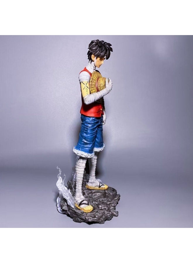 هالامودو واحد قطعة مضبوطة لوفي PVC الشكل مع قاعدة - هدية عيد ميلاد، زينة المكتب والمشهد المجمعة 26.5 سم - Image 3