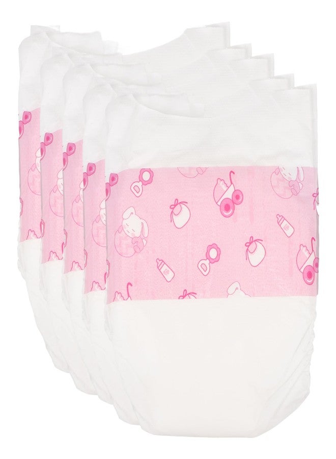 VOSAREA 5pcs Baby Doll Diapers for 12 Inch Dolls Paper Doll Diapers for Baby Dolls Doll Accessories Pretend Play Doll Nappies Baby Dolls Diapers Simulation Diapers Baby Doll Nappies - Image 1