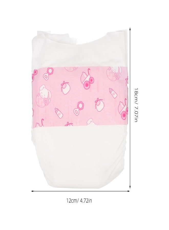 VOSAREA 5pcs Baby Doll Diapers for 12 Inch Dolls Paper Doll Diapers for Baby Dolls Doll Accessories Pretend Play Doll Nappies Baby Dolls Diapers Simulation Diapers Baby Doll Nappies - Image 2