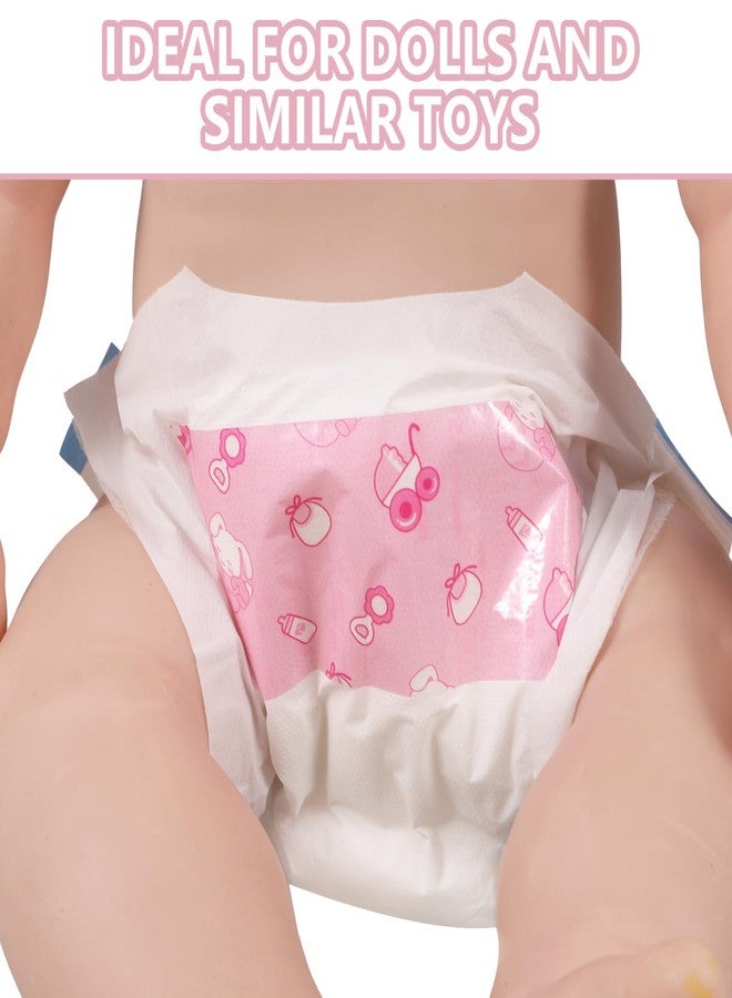 VOSAREA 5pcs Baby Doll Diapers for 12 Inch Dolls Paper Doll Diapers for Baby Dolls Doll Accessories Pretend Play Doll Nappies Baby Dolls Diapers Simulation Diapers Baby Doll Nappies - Image 4