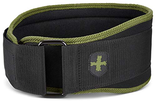 Harbinger 5Inch Weightlifting Belt with Flexible Ultralight Foam Core Green Small 24 29 Inches - Image 1