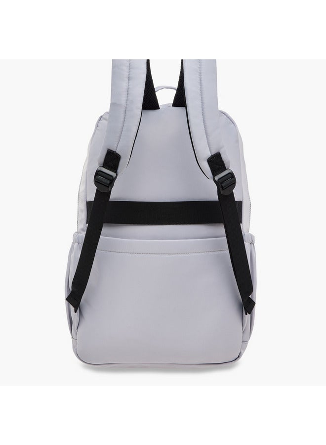 لي كوبر حقيبة ظهر نسائية بطبعة شعار مع سحاب وجيب مرفق - ٤٥١٤٣٠ سم - Image 4