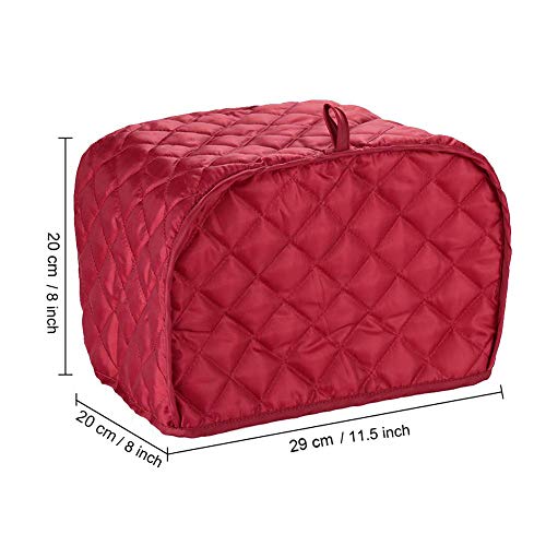 Ruibo Toaster Cover 2 Slice,small Appliance Cover For Kitchen / Keep Toaster Free From Dust And Fingerprint (11.5w X 8d X 8h, Wine Red) - Image 2