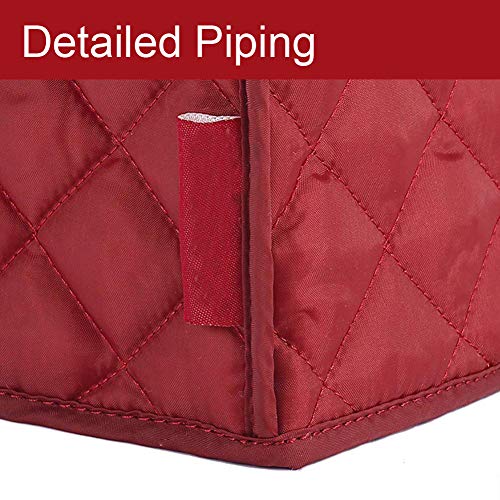Ruibo Toaster Cover 2 Slice,small Appliance Cover For Kitchen / Keep Toaster Free From Dust And Fingerprint (11.5w X 8d X 8h, Wine Red) - Image 5