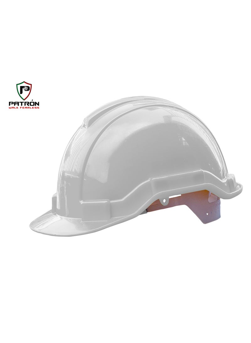 Patron Patron Safety Helmet Short Brim Vented Four Point Ratchet Suspension Hard Hat 