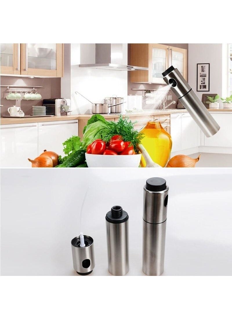 Technosmart Olive Oil Vinegar Sprayer Stainless Steel Spray Oil Pot Oil Bowl  - Image 4