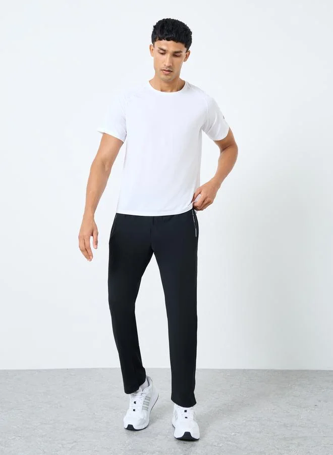 Styli Styli Open Hem Training Track Pants with Reflective Detail