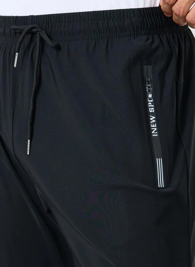 Styli Styli Open Hem Training Track Pants with Reflective Detail