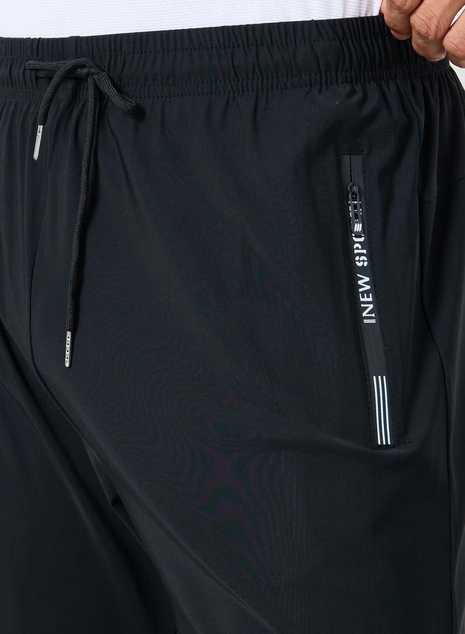 Styli Open Hem Training Track Pants with Reflective Detail - Image 3