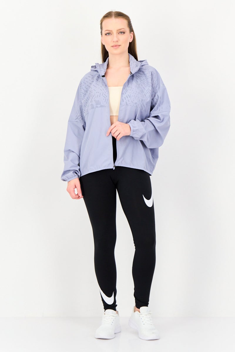 Nike Women Sportswear Fit Long Sleeve Running Jacket, Lavender - Image 4