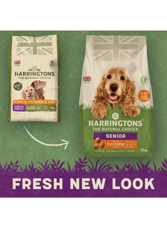 Harringtons Complete Chicken Rice Senior Dry Food 12Kg - Image 4