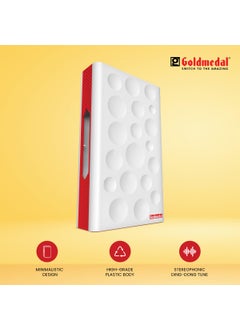 GOLD MEDAL Goldmedal GSpot Stereophonic Ding Dong Door Bell for Home with Pleasant Sound Easy to Install Door Bell for Home Office Long lasting And Reliability White Red Pack of 1  - Image 3