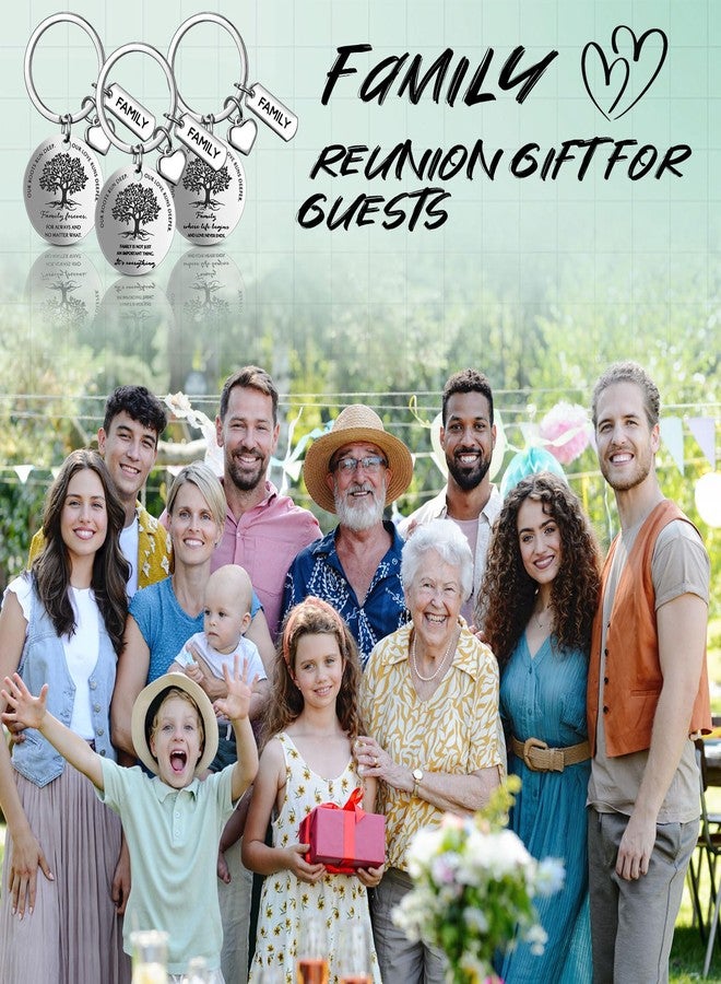 سوريو مجموعة هدايا لم شمل العائلة من Sureio، 30 قطعة، سلسلة مفاتيح على شكل شجرة العائلة مع قلب وتعليقة، 5 أنماط - Image 5