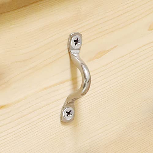 Hamineler 50 Pcs 316 Stainless Steel Eye Straps 2 Inch M5 Outdoor Hanging Hardware U Hook with100 PCS Stainless Steel Screws - Image 5