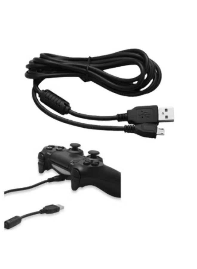 ​كابل كونف كابل شحن مايكرو USB بطول 1.8 متر لوحدة تحكم بلاي ستيشن PS4 وإكس بوكس ون للاستخدام اليومي وبجانب الألعاب المنزلية - Image 4