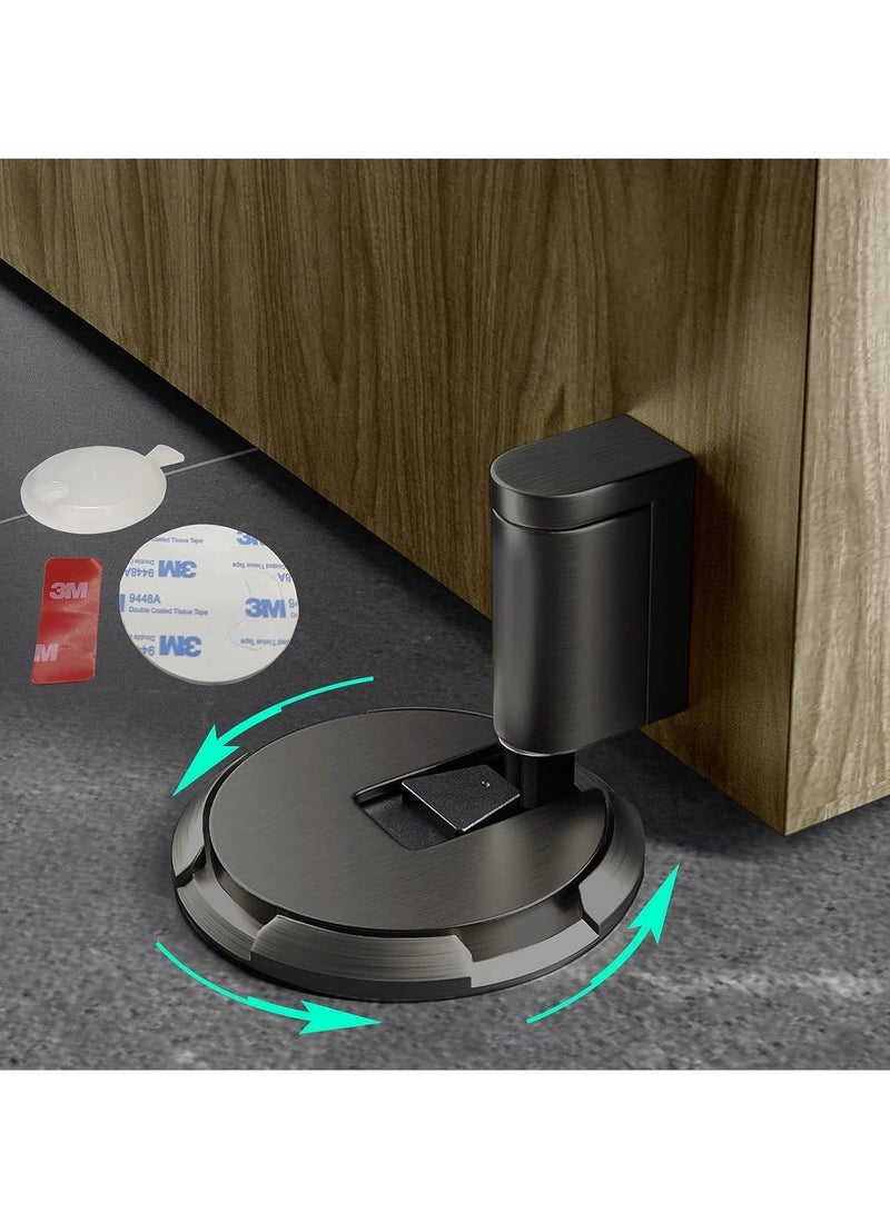 Captaintech Mechanical Door Stopper, Strongest Windproof Door Holder to Keep Door Open, Stainless Steel No Magnetic Doorstop, Heavy Duty Door Stop for Home Office Door, Door Catch - Image 1