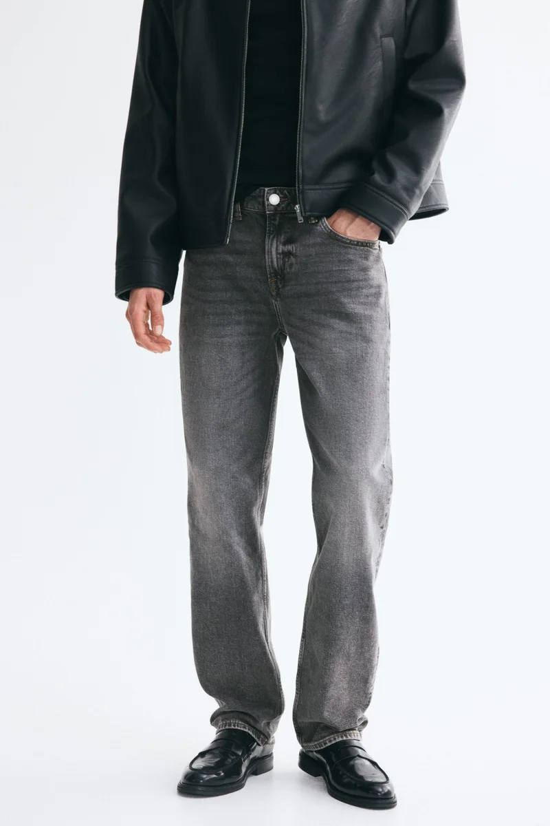 H&M  Straight Regular Jeans for Men | Best Price UAE