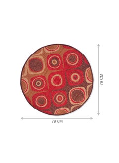Status Contract Status Contract Nylon Floor Round Carpet Mats for Living Room, Dining Room, Bathroom, Hall, Restaurant with Anti Skid Backing (30 x 30 inches)  - Image 2