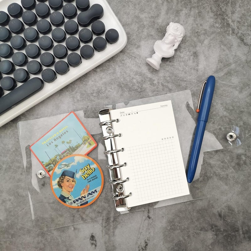 Zelten 1 Pack A7 45 Sheets/90 Pages FavoritesLoose Leaf Punched Paper Refills Paper for 6 Hole Binder Personal Organizer Diary Notebook Refillable Planner - Image 3