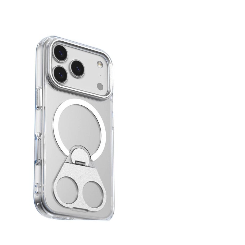 MS غطاء MagSafe بTPU لـ iPhone 17 / 17 Air / 17 Pro / 17 Pro Max مع حماية من السقوط وحامل قابل للطي مع مقاوم للصدمات مع مغناطيس قوي باللون بنفسجي مغناطيسي بوظيفة حامل من مادة TPU بال. - Image 2