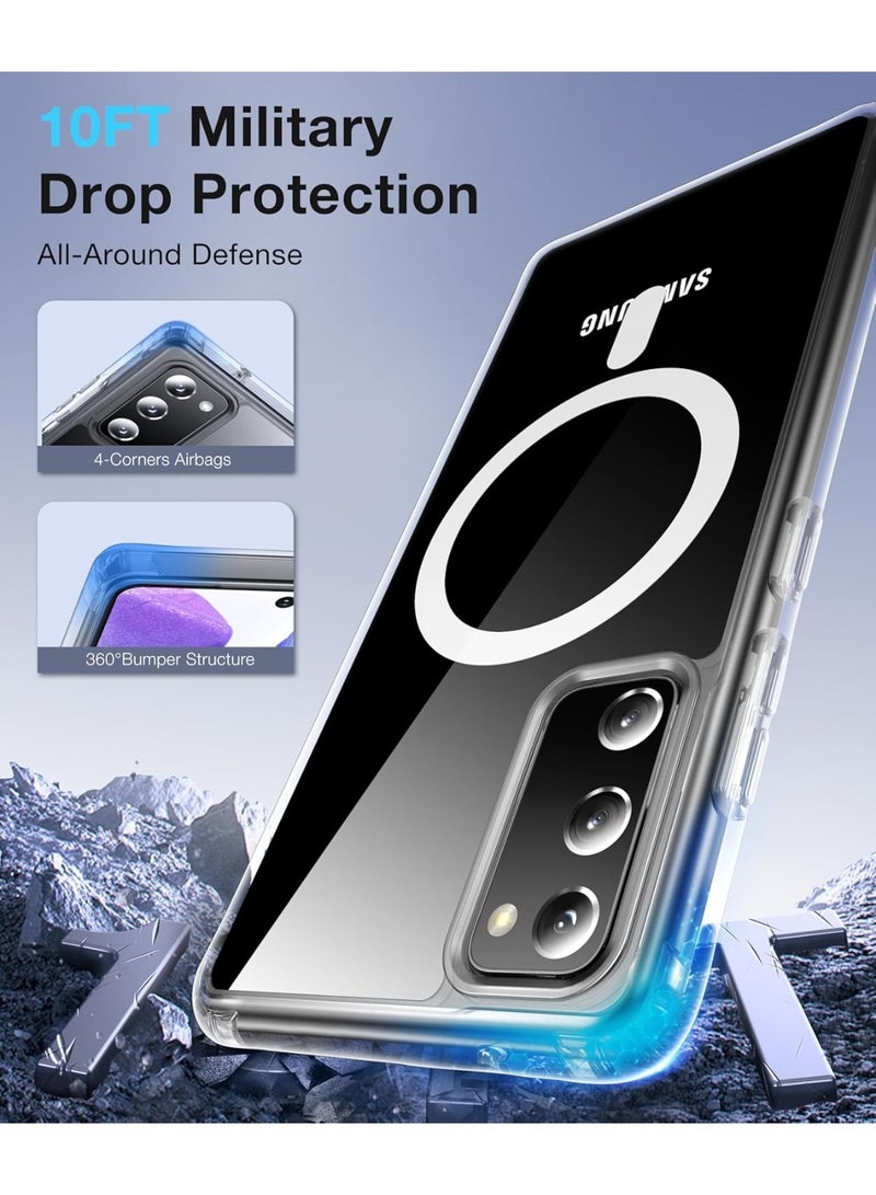 for Samsung Galaxy S20 plus Case Clear [Compatible with Magsafe] [Strong Magnet] [Non-Yellowing] Magnetic Slim Thin Bumper Phone Cover, Lightweight, and Durable Clear - Image 3