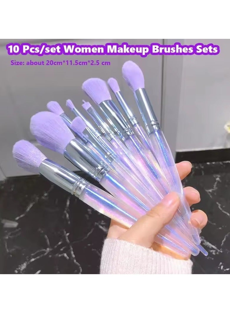 Goolsky 10pcs/set Fashion Makeup Brushes Eyeshadow Foundation Powder Eyebrow Brush Professional Tool - Image 1