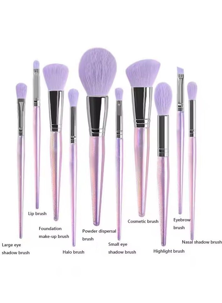 Goolsky 10pcs/set Fashion Makeup Brushes Eyeshadow Foundation Powder Eyebrow Brush Professional Tool - Image 3