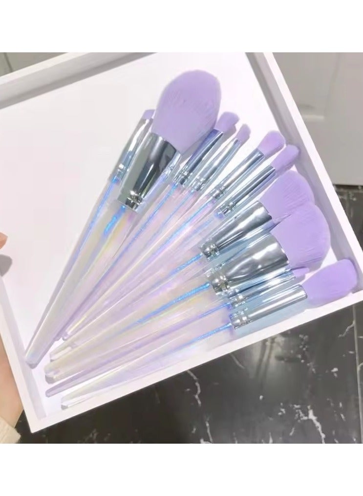 Goolsky 10pcs/set Fashion Makeup Brushes Eyeshadow Foundation Powder Eyebrow Brush Professional Tool - Image 4