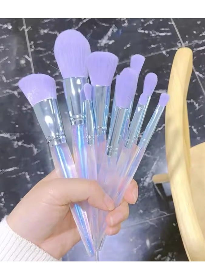 Goolsky 10pcs/set Fashion Makeup Brushes Eyeshadow Foundation Powder Eyebrow Brush Professional Tool - Image 5