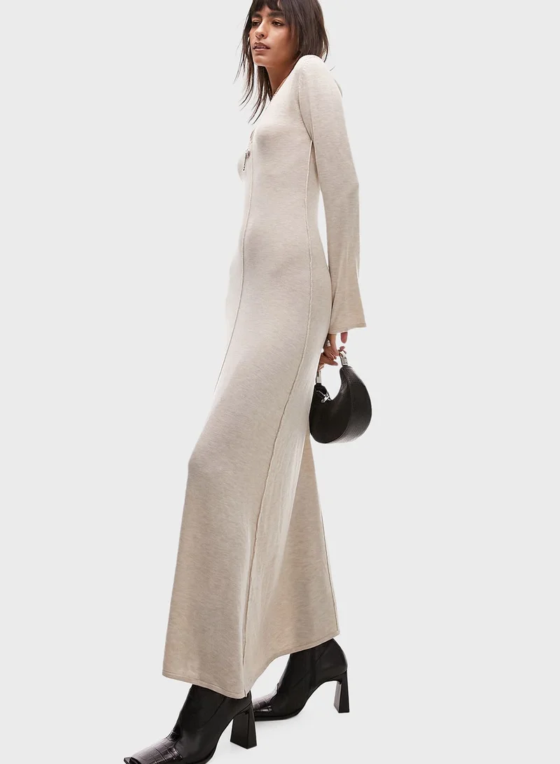 TOPSHOP V-Neck Dress