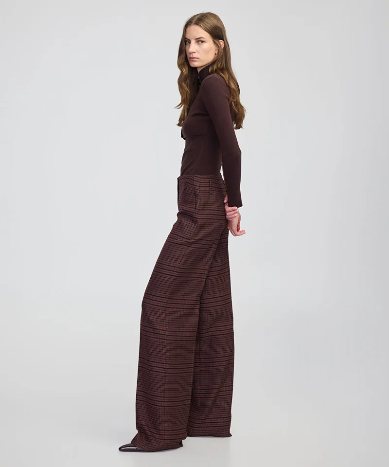 Ipekyol  Plaid Wide-Leg Trousers for Women | Best Price UAE