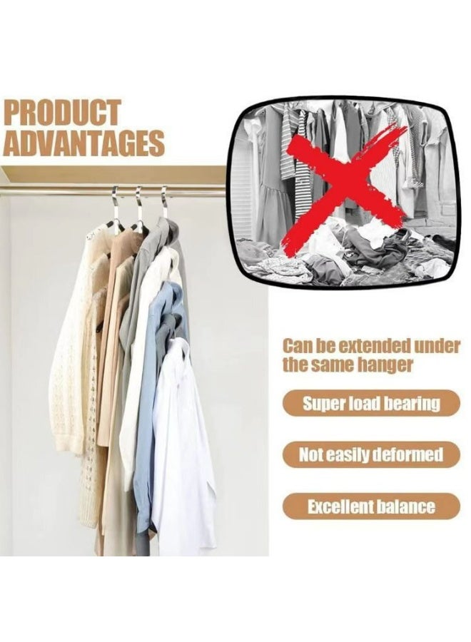 20pcs sruby space triangle connecting hooks, multifunctional wardrobe drying rack stacking - Image 2