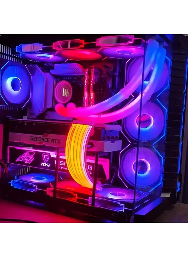 Prism 4Pro Reverse White ARGB Case Fan 12cm PWM Temperature Control Silent Cooling - Image 5