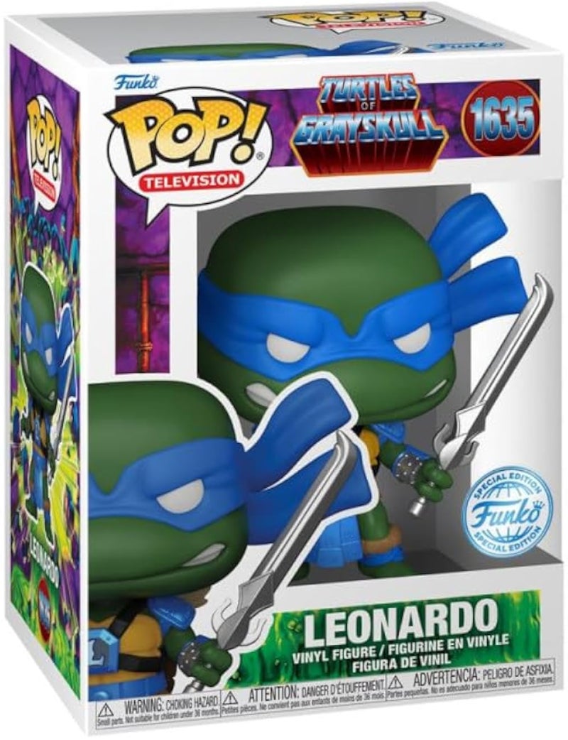Funko Pop! TV Series: Masters Of The Universe (MOTU) And The Teenage Mutant Ninja Turtles - Turtles Of Grayskull Leonardo Eternia Armor #1635