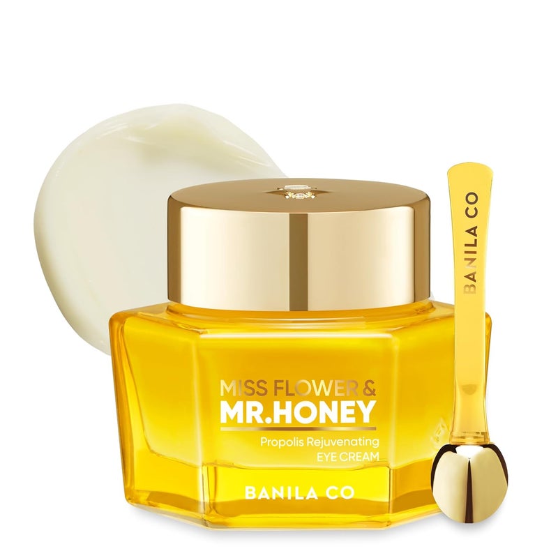 BANILA CO Miss Flower Mr Honey Propolis Rejuvenating Eye Cream Nourishing Moisturizer with Propolis Extract Royal Jelly Hydrating Korean Skincare for Youthful Radiance 20 ml 067 oz - Image 1