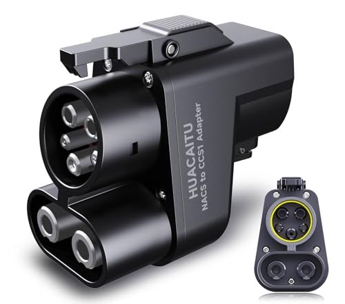 HUACAITU Tesla Supercharger Adapter, NACS to CCS Adapter, Fast Charge Your CCS1 EV at Tesla Superchargers, Electric Vehicle Charging Adapter for Ford, Rivian, GM, Volvo and Polestar EVs - Image 1