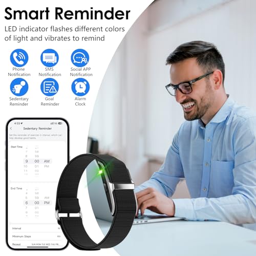 VUHIGIB Smart Health Wristband, Wearable Activity & Fitness Tracker 24/7 Heart Rate Blood Oxygen Blood Pressure Temp Monitor Sleep Calorie Tracker 50+ Sport Modes Waterproof Health Tracker for Women Men - Image 5