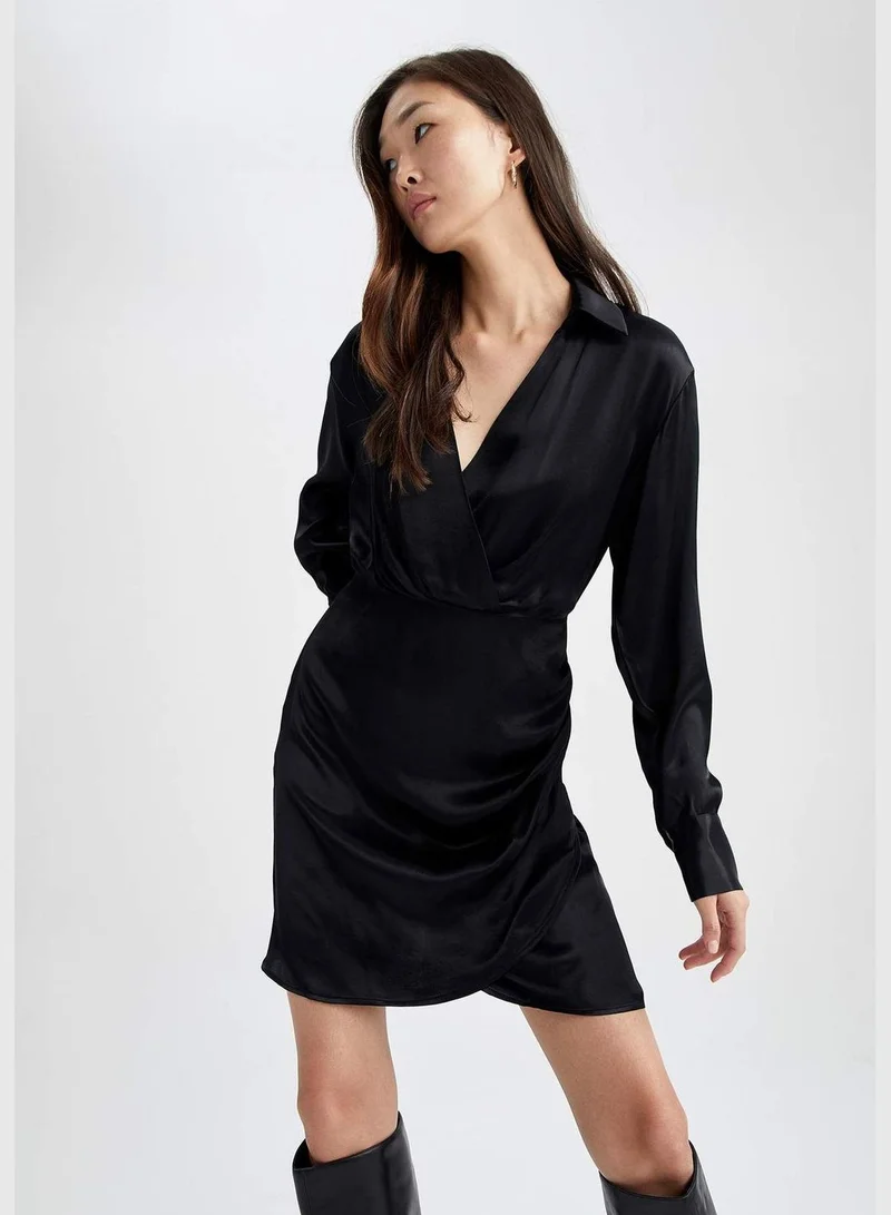 DeFacto Woman Long Sleeve Woven Dress