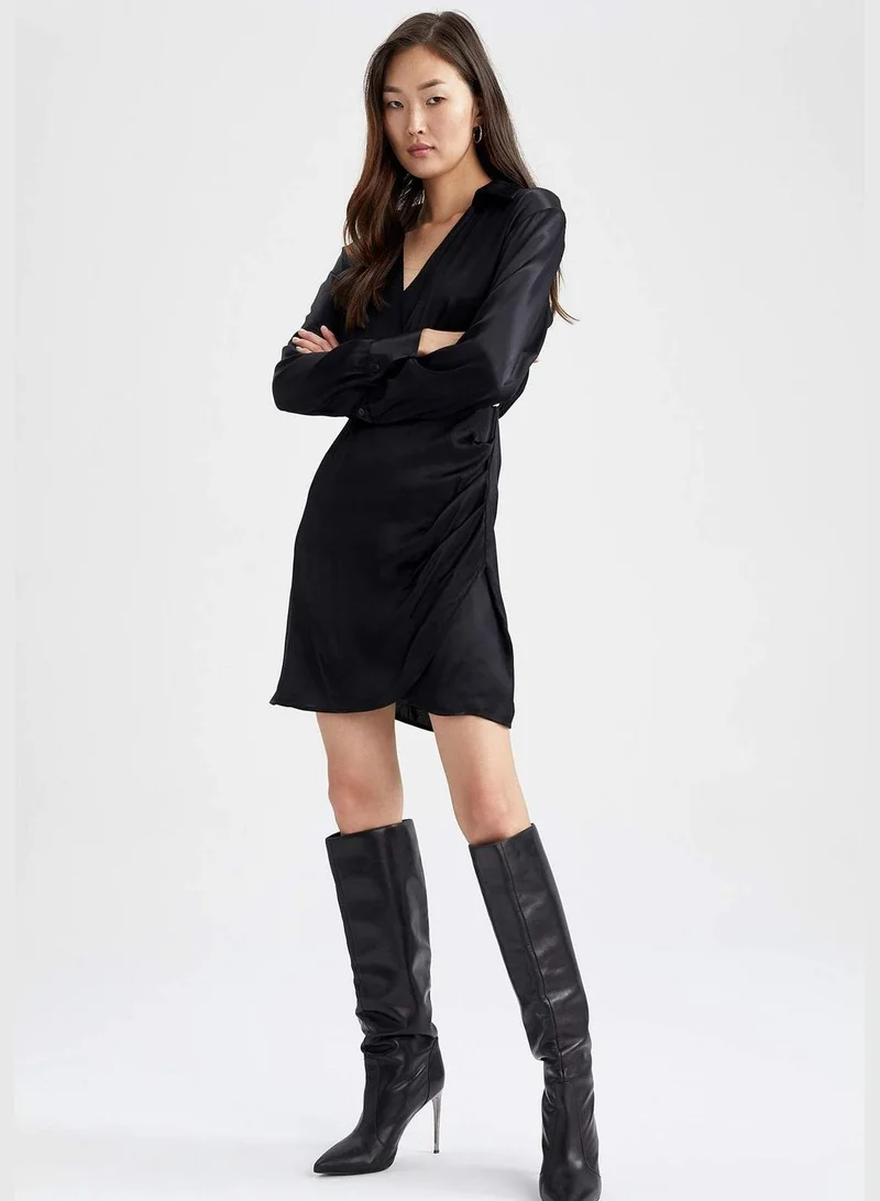 DeFacto Woman Long Sleeve Woven Dress