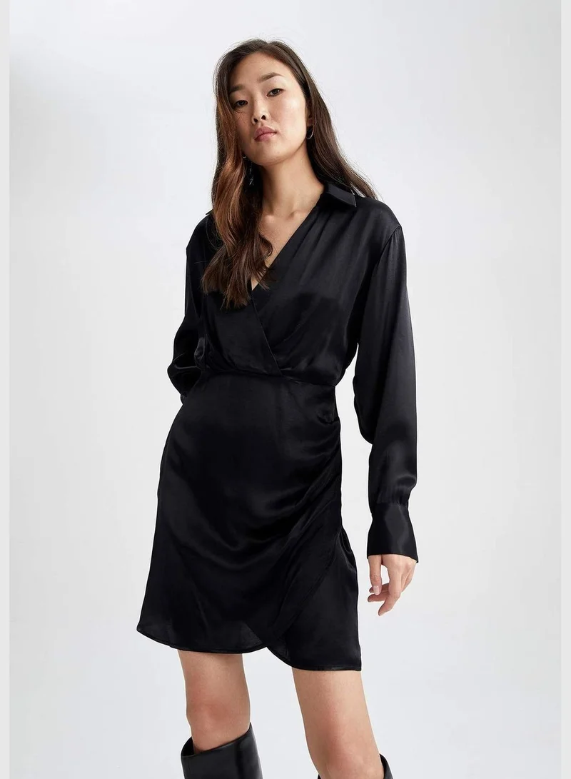 DeFacto Woman Long Sleeve Woven Dress