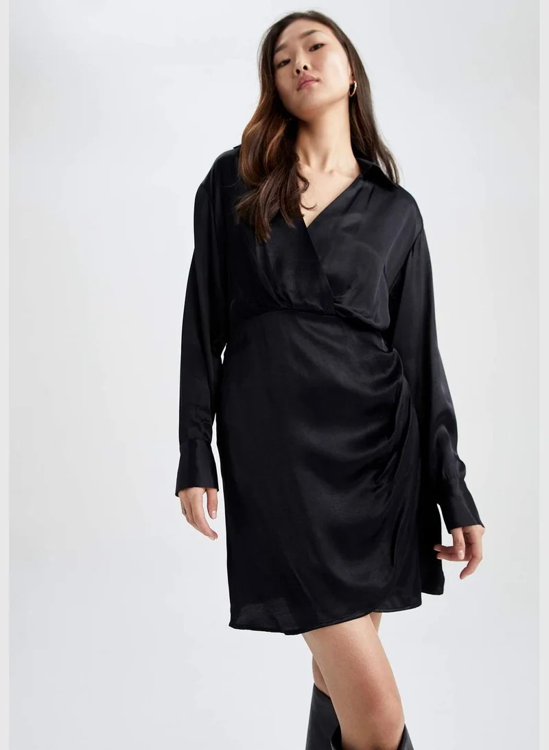 DeFacto Woman Long Sleeve Woven Dress