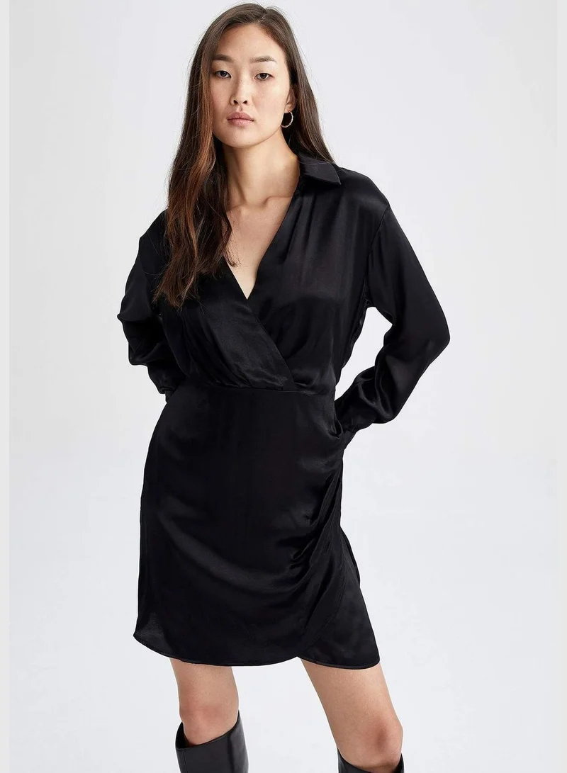 DeFacto Woman Long Sleeve Woven Dress