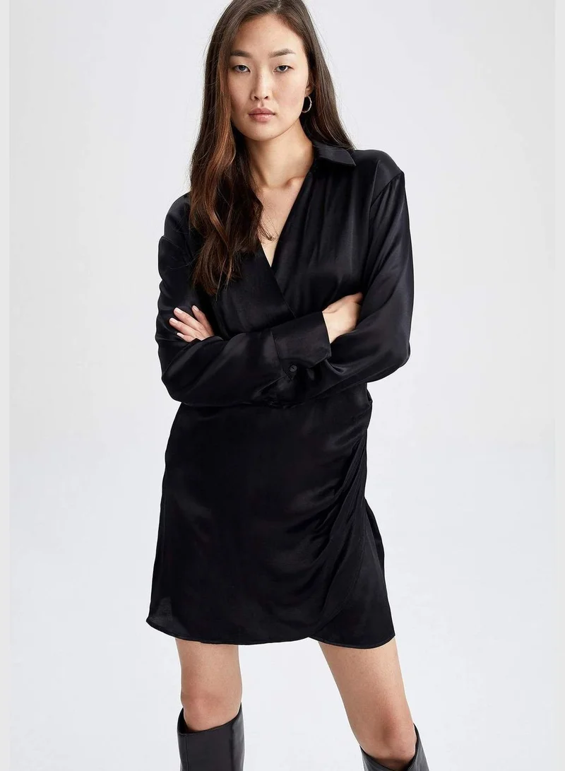 DeFacto Woman Long Sleeve Woven Dress