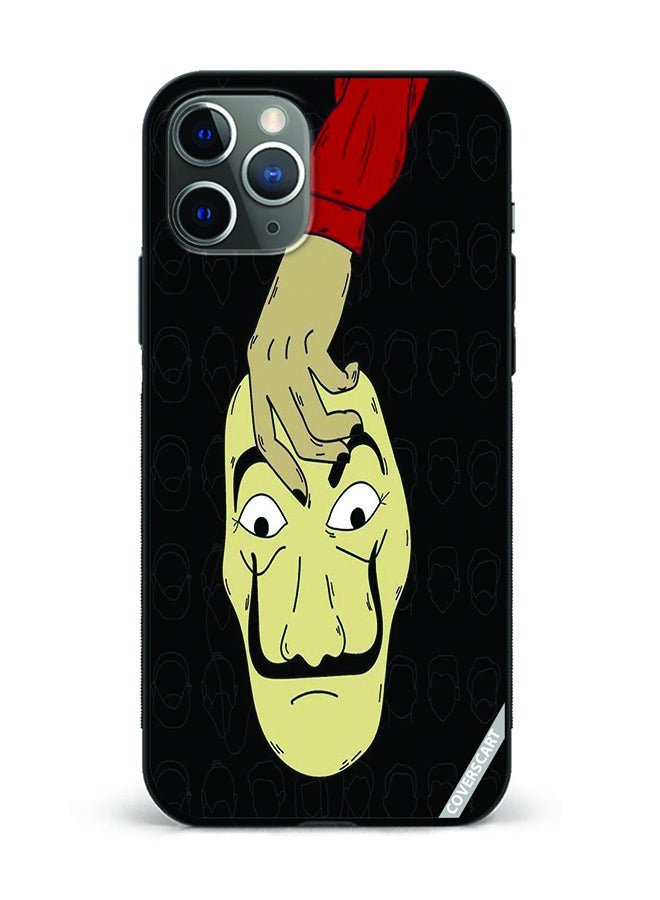 Protective Case Cover For Apple iPhone 11 Pro Money Heist Face Design Multicolour