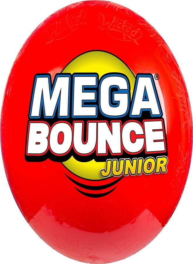 Wicked Mega Bounce Junior - The World's Bounciest Inflatable Ball! Large Bounce for Almost All Terrain Bounceability! Super Grip Graphics Outdoor Exercise Ball. Blue or Red - Image 2