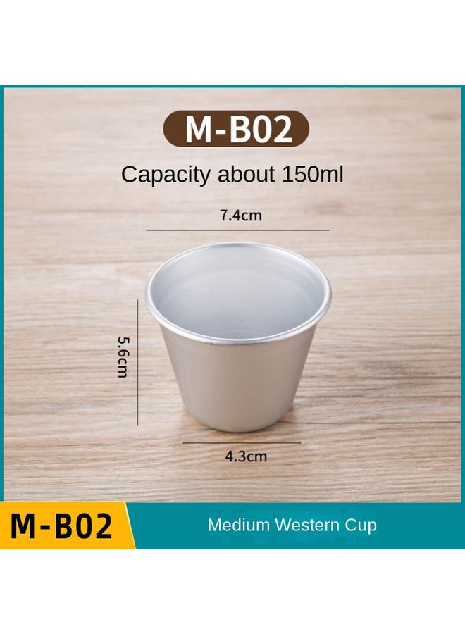 Bluejw Caramel Jelly Pudding Round Mold Mini Chiffon Small Cake Aluminum Mold Small Medium Western Cup Egg Tart Mold - Image 1