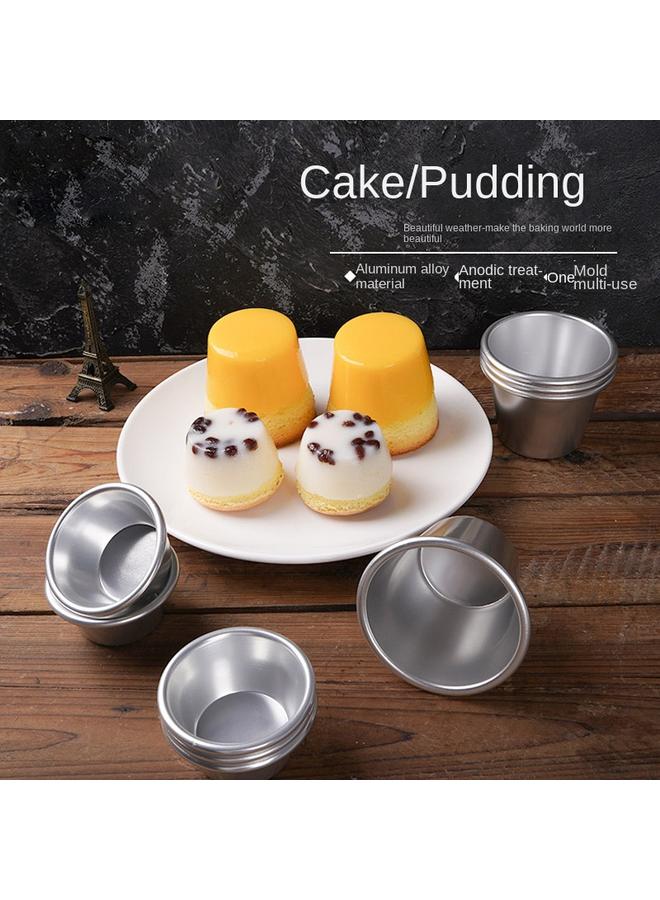 Bluejw Caramel Jelly Pudding Round Mold Mini Chiffon Small Cake Aluminum Mold Small Medium Western Cup Egg Tart Mold - Image 3