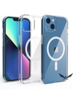 Case Cover for iPhone 14 Plus 6.7inch Clear Magnetic Case Compatible with Magsafe Card Wallet & Wireless Charger, Screen & Camera Protection Shockproof Protective Magsafe Cover for Apple iPhone 14 Plu